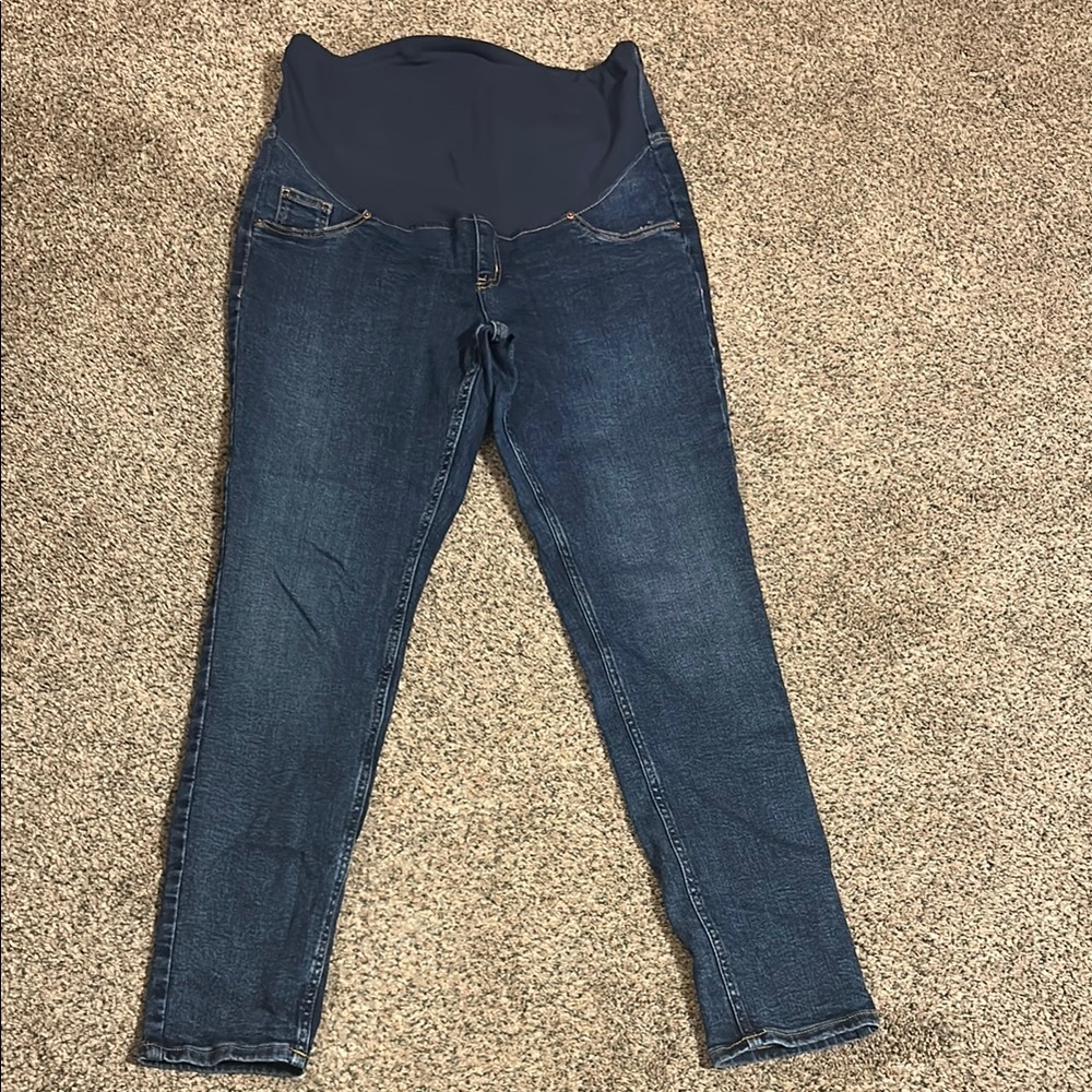 H&M mama maternity blue jeans large